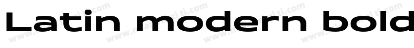 Latin modern bold字体转换